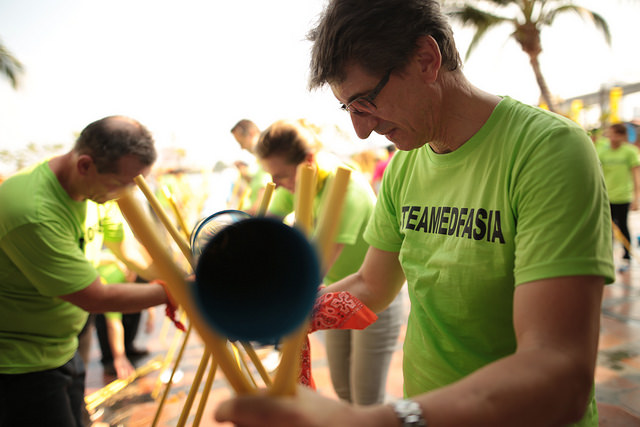 people doing community service